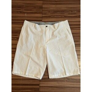 Adidas Golf Shorts Men’s Size 36 White Polyester Quick Dry Athletic